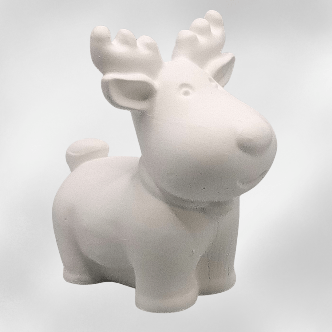 Rentierfigur Weihnachten – handgemachte Deko aus Keraflot für dein Zuhause - Zauberwerk