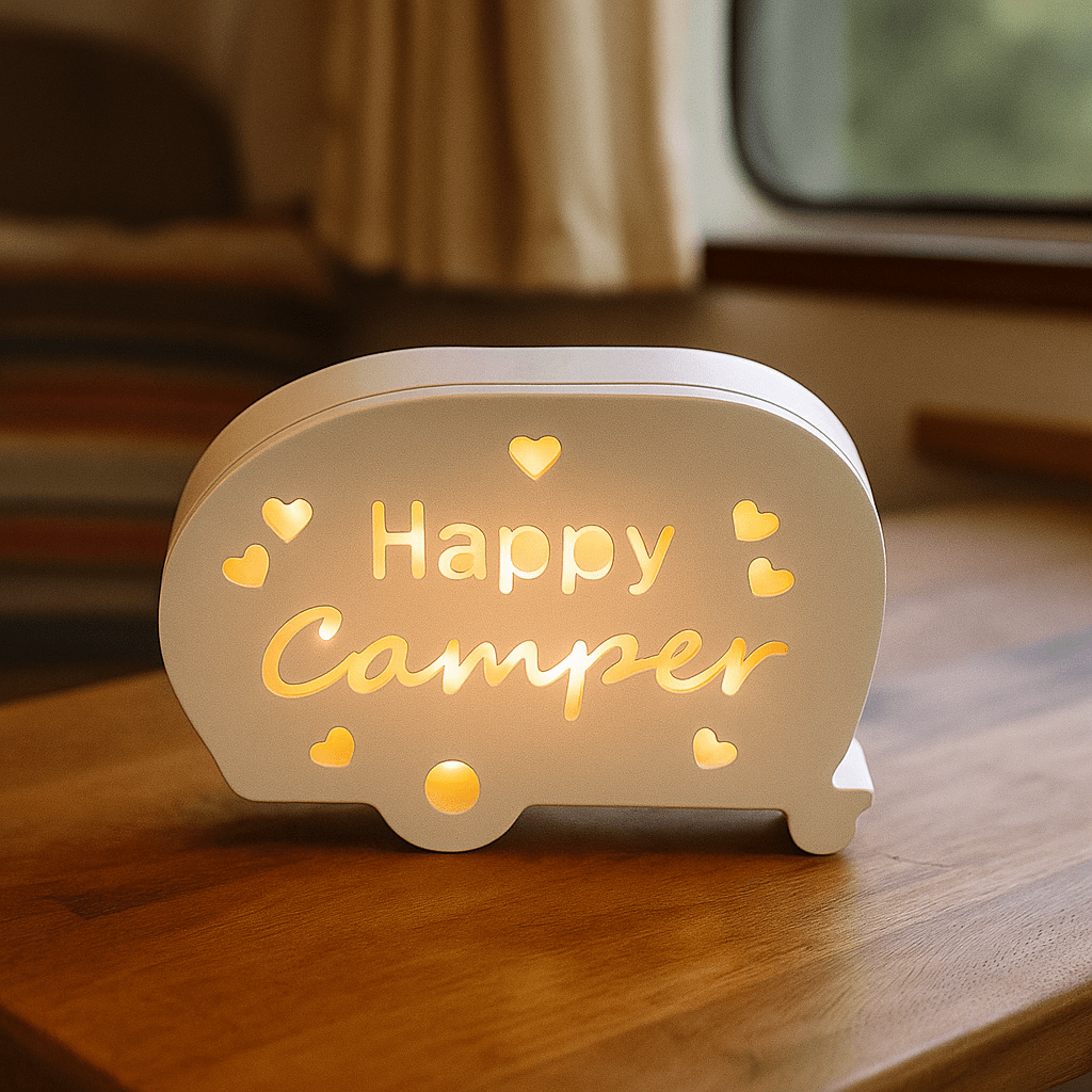 Happy Camper – Wohnwagen Deko mit Herz - Zauberwerk