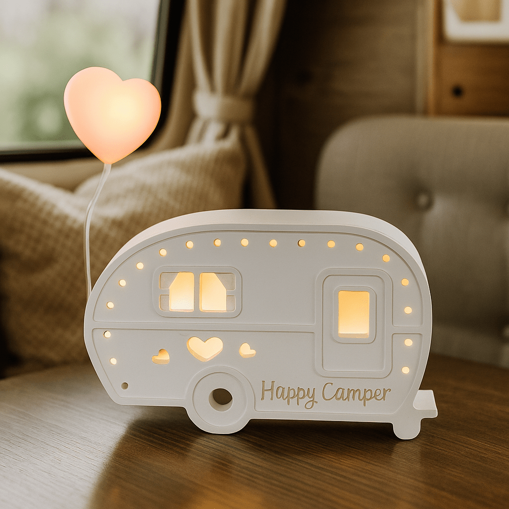 Happy Camper – Wohnwagen Deko mit Herz - Zauberwerk