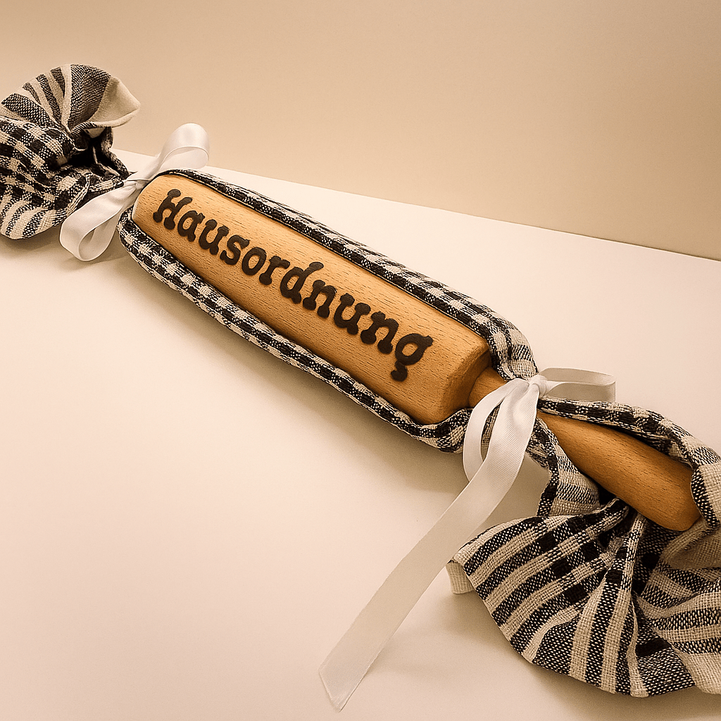 Nudelholz „Hausordnung“ – humorvolle Geschenkidee - Zauberwerk