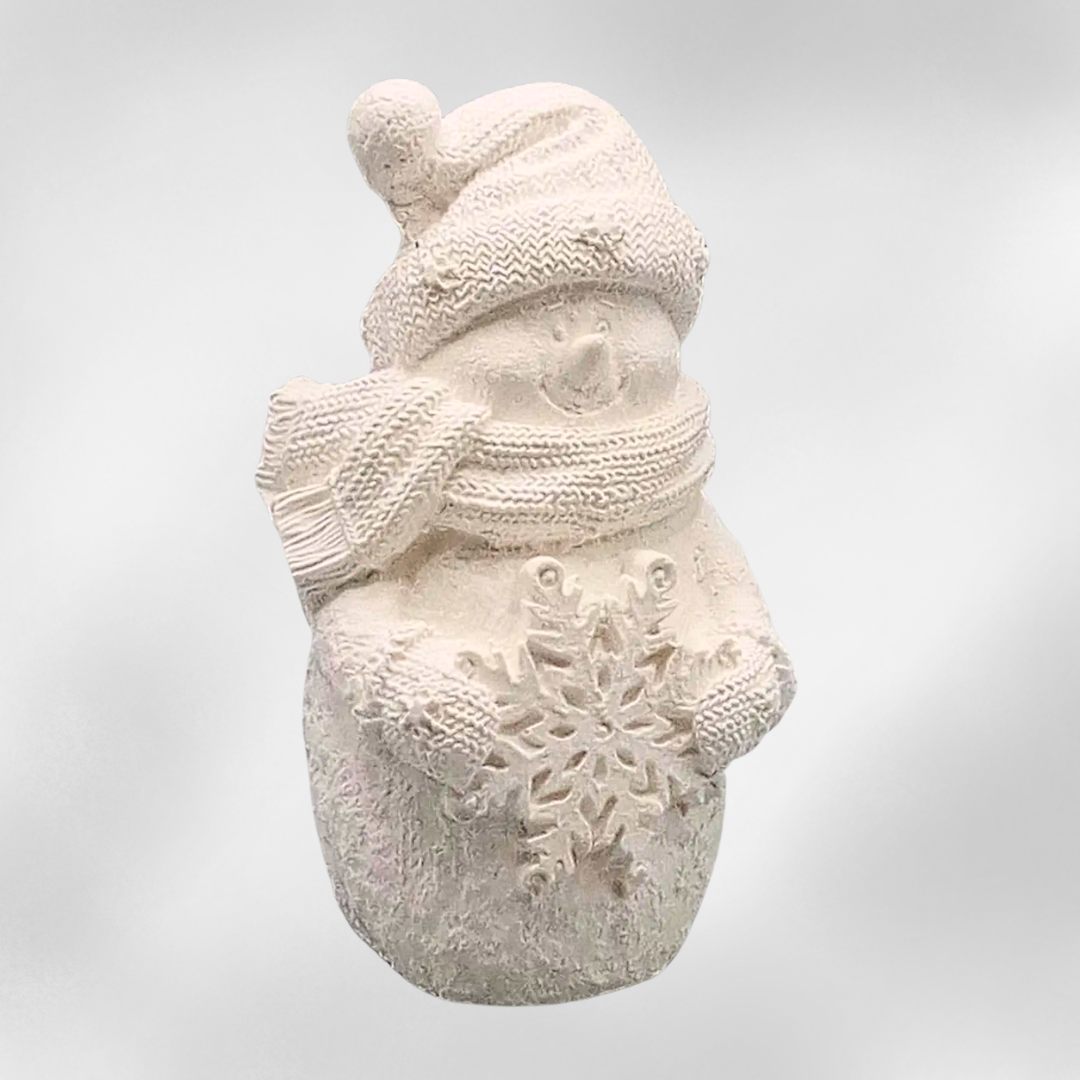 Handgemachte Schneemann-Figuren aus Keraflott | Zauberhafte Winterdeko für dein Zuhause