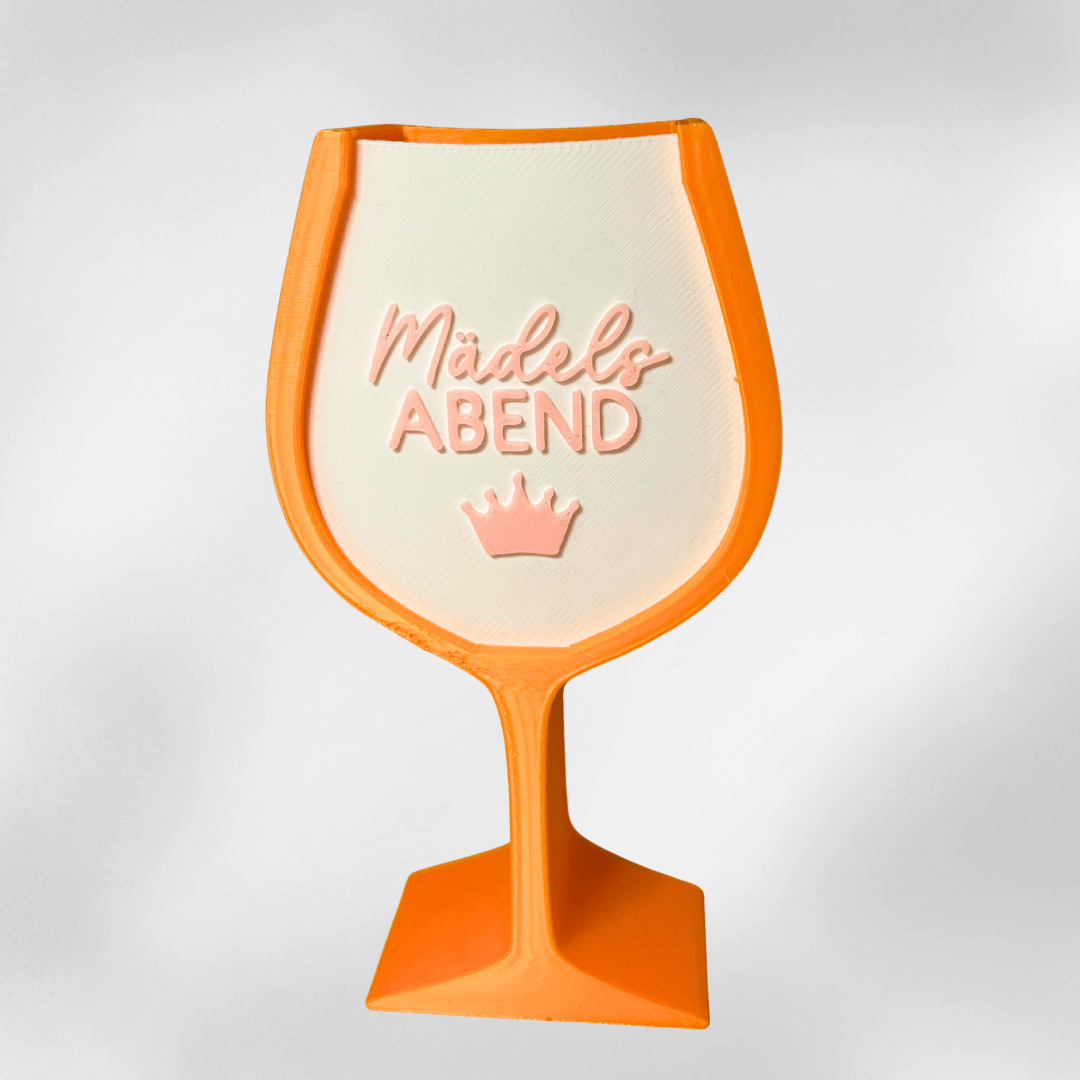 3D - Deko „Mädelsabend“ im Aperol Spritz Style mit LED - Licht - Zauberwerk