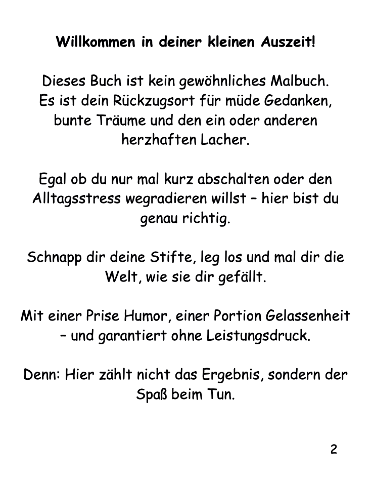 Farb dich frei – Malbuch für Erwachsene Entspannung, Spaß & ein Hauch Wahnsinn / PDF Download - Zauberwerk