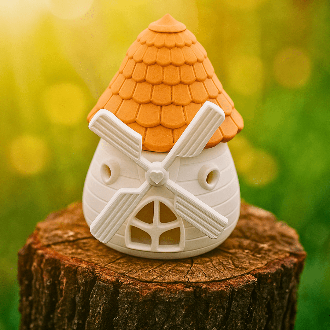 Herbst - Windmühle Piet mit Licht – Zauberhafte Deko - Zauberwerk