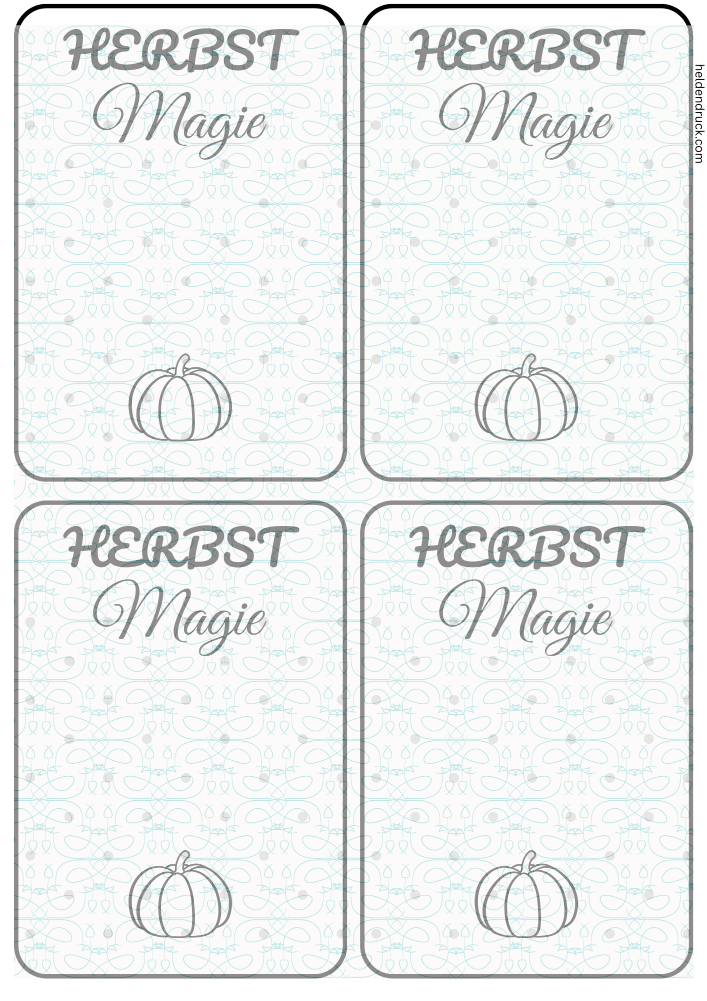 Herbstliche Tütenklappen – 3er Set PDF zum Download | DIY Verpackung für kleine Geschenke & Märkte - Zauberwerk