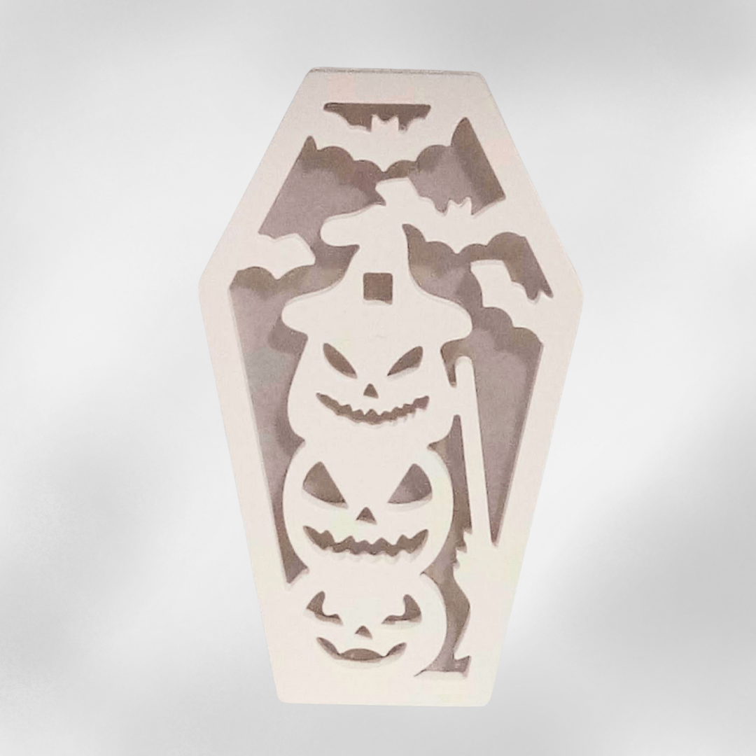 Keraflott Halloween Deko mit LED – Kürbis, Sarg & Gespenster Lichtobjekt - Zauberwerk