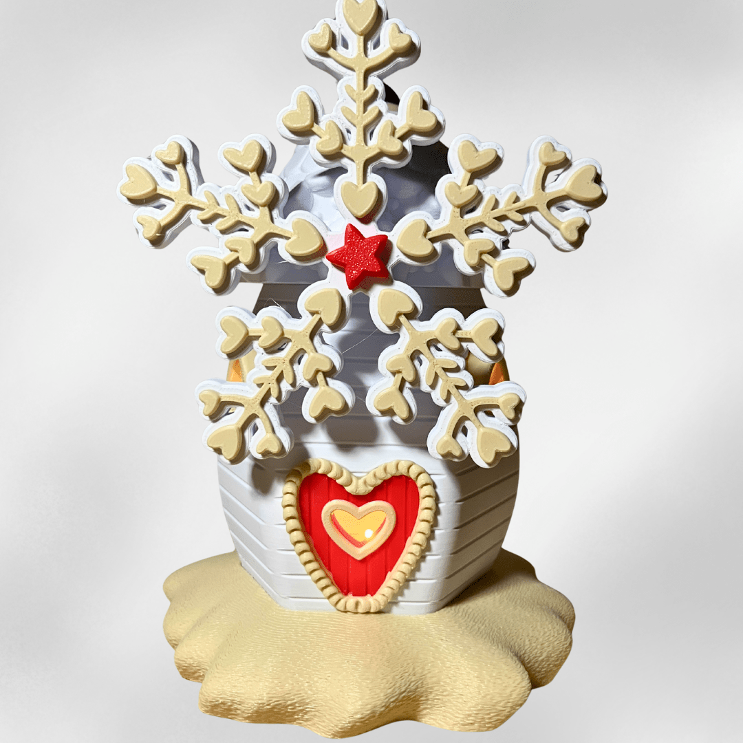 Lebkuchen - Windmühle mit Herzlicht – liebevoll handgefertigte Weihnachtsdeko - Zauberwerk