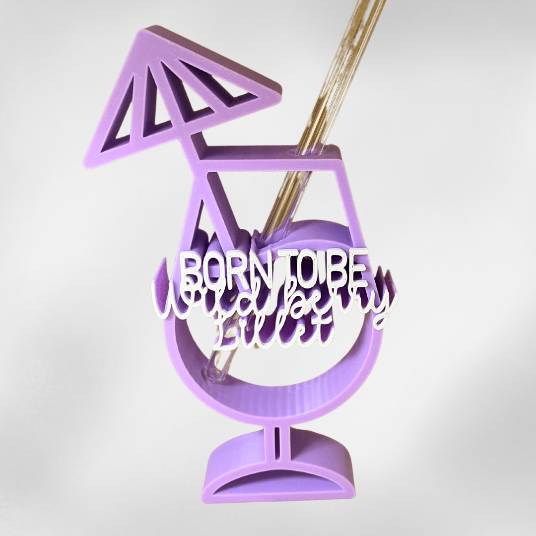 Cocktail Deko Aufsteller Born to be Wild Berry Lillet – Sommer Party Accessoire - Zauberwerk