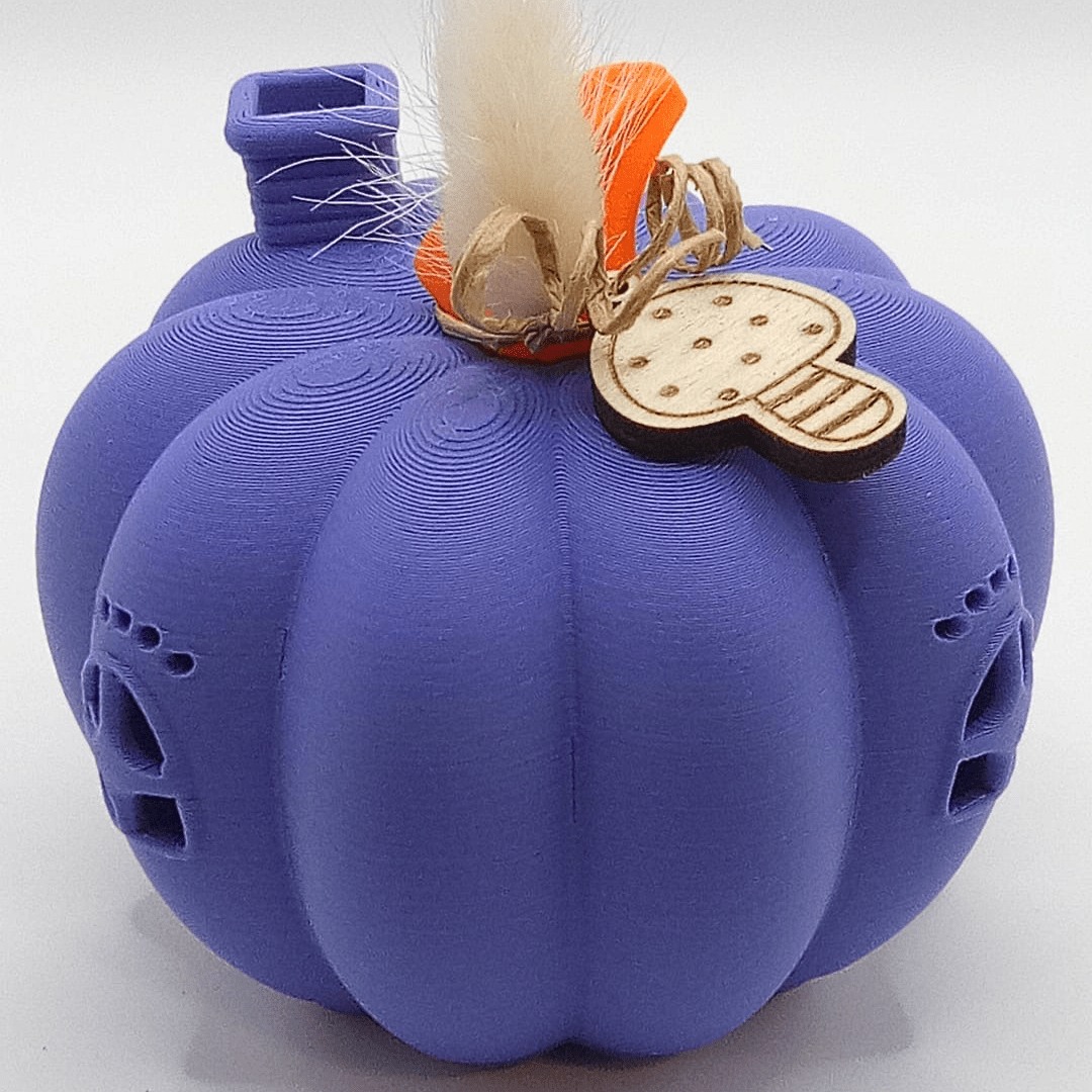 Leuchtender Herbst - Kürbis – 3D - Deko mit LED - Einsatz (Kopie) - Zauberwerk