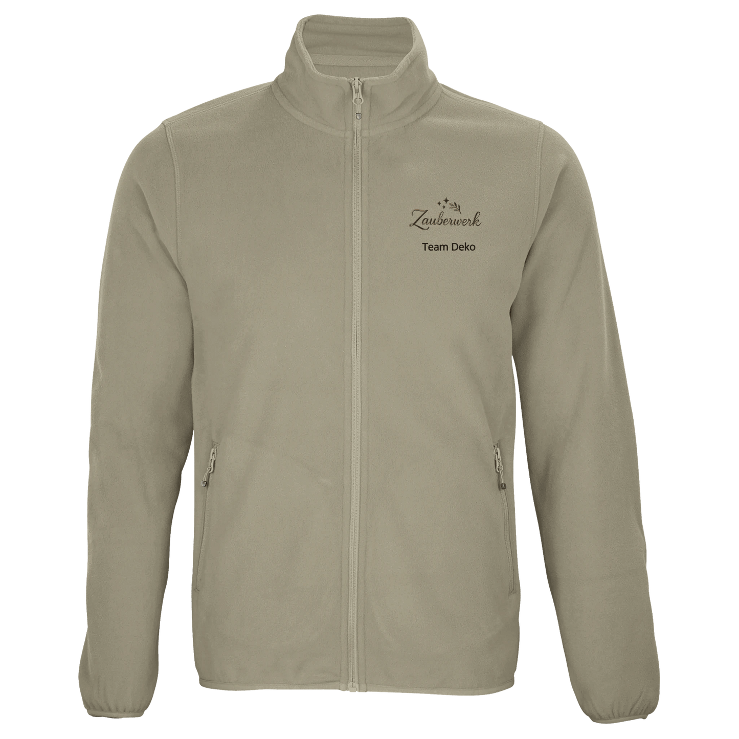 Herren Microfleece Zip - Jacke aus 100 % recyceltem Polyester – Zauberwerk Team Deco Edition - Zauberwerk