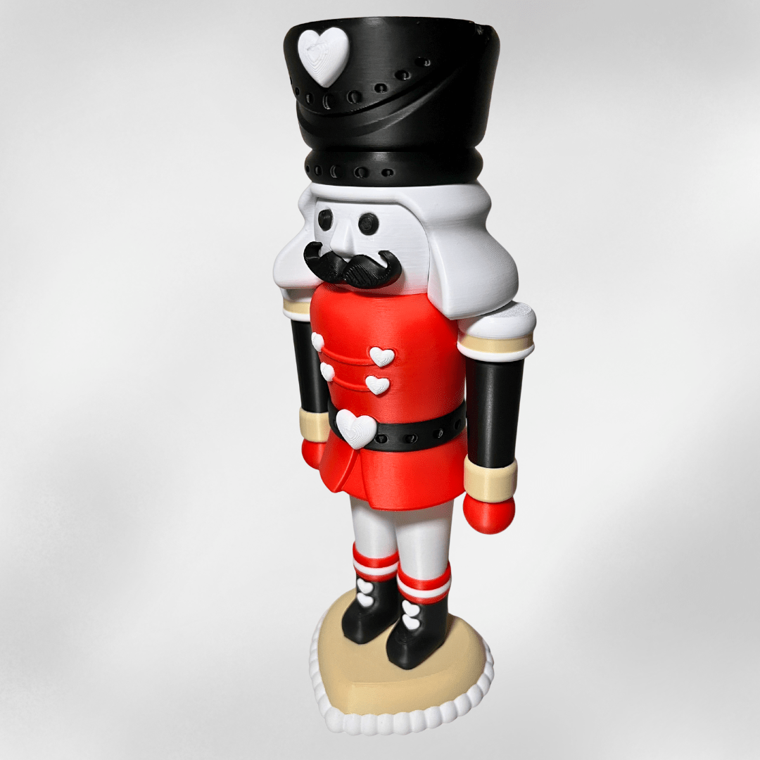 Herzknacker Figur – moderner Nussknacker mit Herz | Liebevolle Weihnachtsdeko & Geschenkidee - Zauberwerk