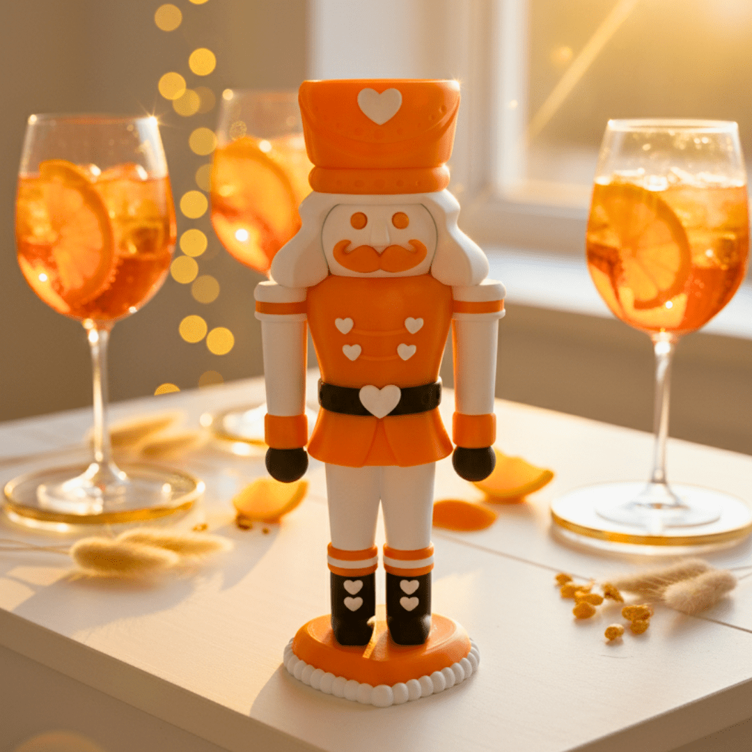 Aperol Wächter | Orange Dekofigur | Lustige Geschenkidee für Aperol - Fans, Mädelsabend, JGA & Weihnachtsparty - Zauberwerk