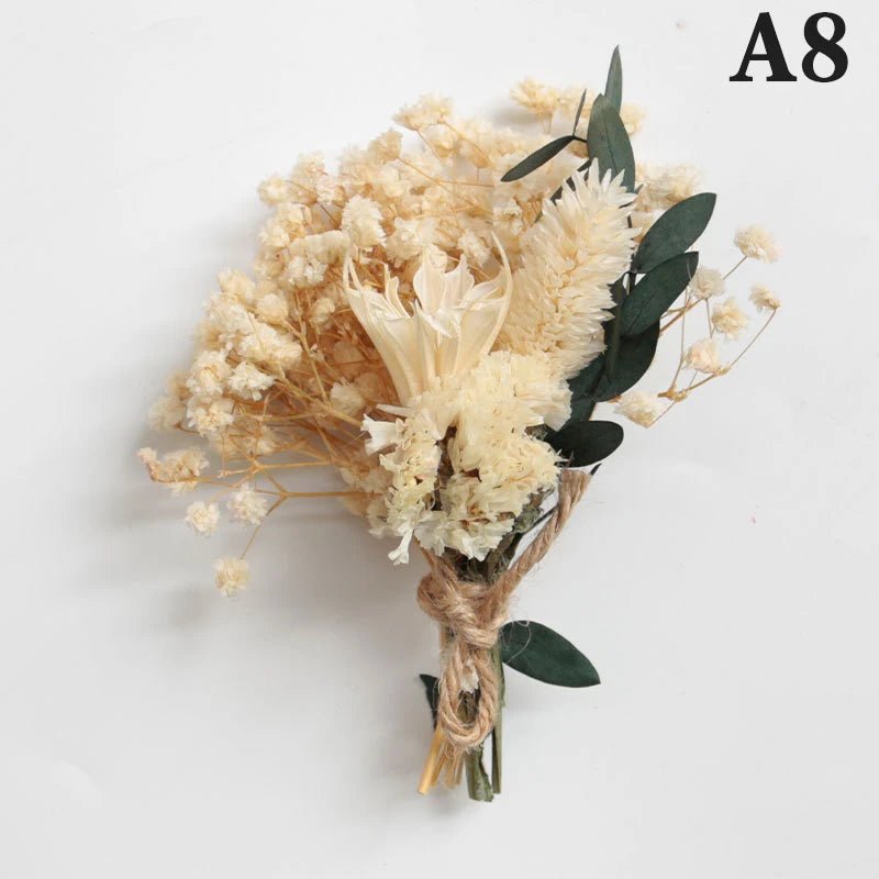 Mini Trockenblumen - Bouquet in 10 Varianten – Natürlich. Zeitlos. Liebevoll gebunden. - Zauberwerk