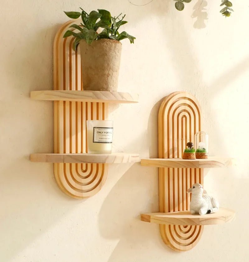 Boho Wandregal aus Holz – natürlich schön für dein Zuhause - Zauberwerk