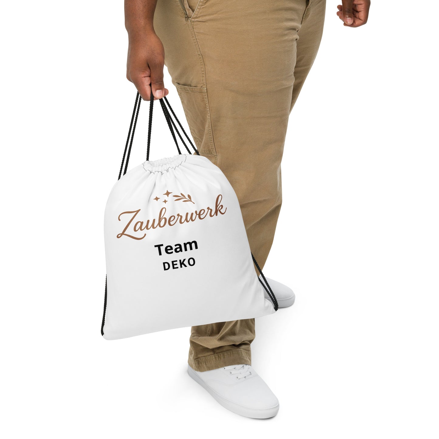 Kordelzug - Beutel „Zauberwerk Team Deko“ – leichter Turnbeutel - Zauberwerk