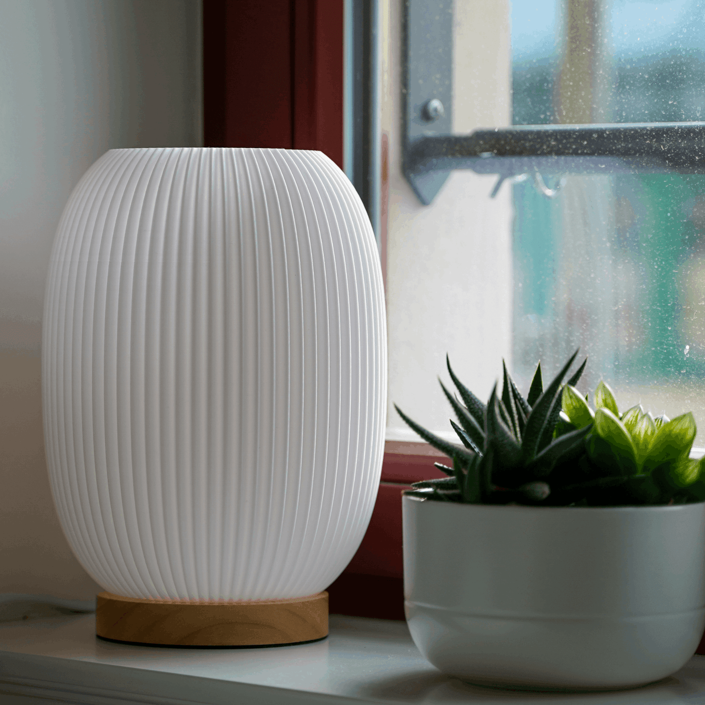 Boa – 3D - gedruckte LED - Lampe bauchige Form - Zauberwerk.shop