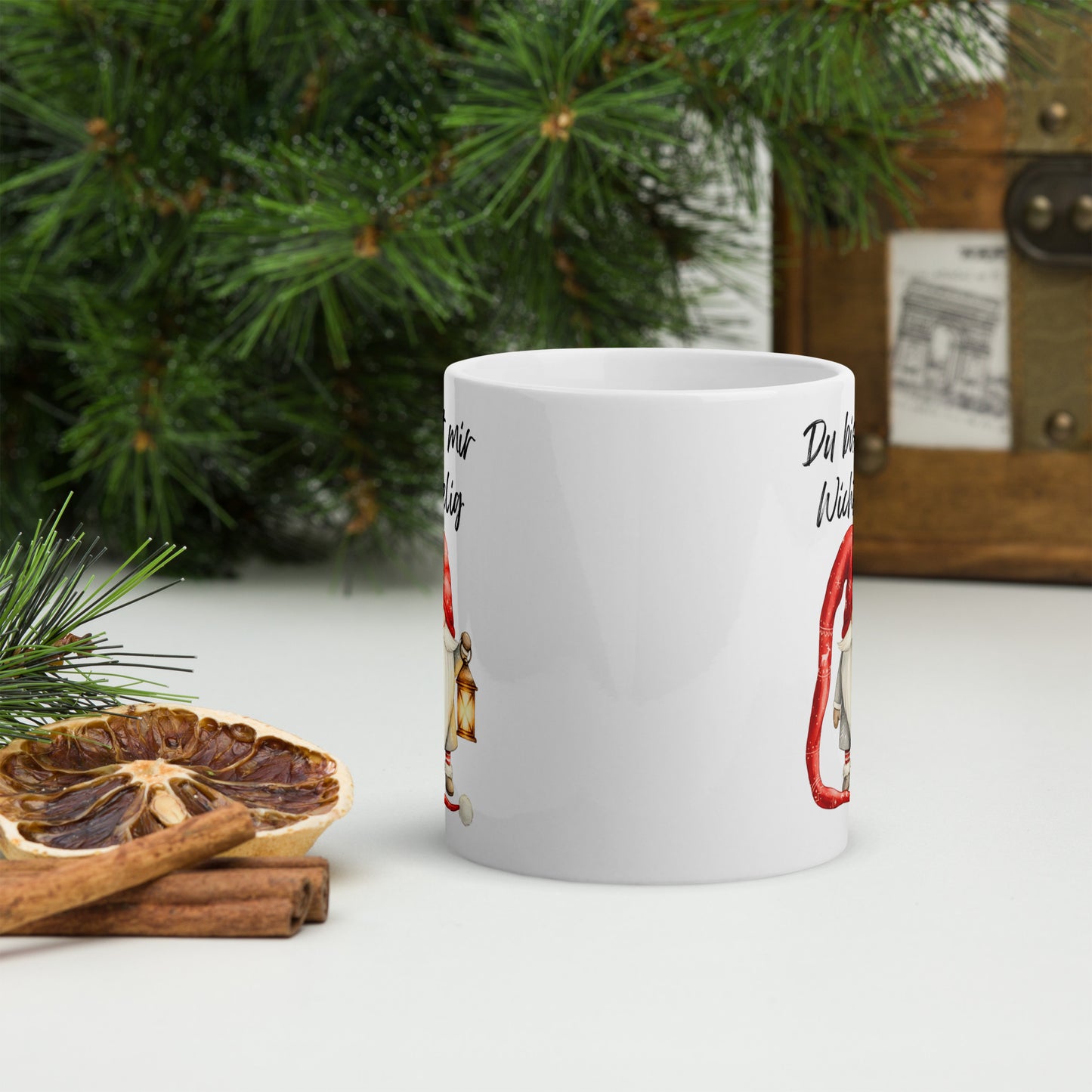 Tasse „Du bist mir wichtelig“ – Lustige Weihnachts - Tasse mit Wichtelmotiv | Zauberwerk - Zauberwerk