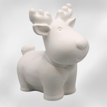 Rentierfigur Weihnachten – handgemachte Deko aus Keraflot für dein Zuhause - Zauberwerk