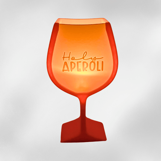 3D - Deko „Holy Aperoli“ im Aperol Spritz Style mit LED - Licht - Zauberwerk