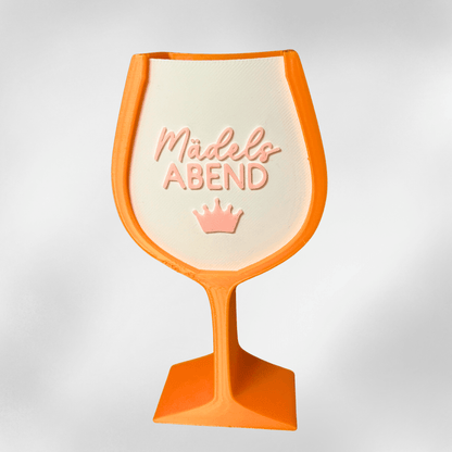 3D - Deko „Mädelsabend“ im Aperol Spritz Style mit LED - Licht - Zauberwerk