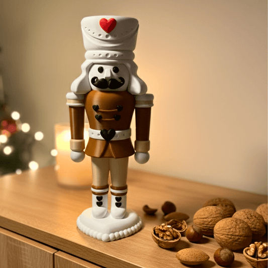 3D - Druck Nussknacker mit Herz – moderne Weihnachtsdeko und Geschenkidee - Zauberwerk
