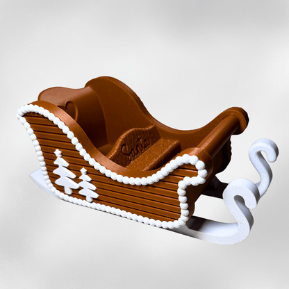 Weihnachtsschlitten Lebkuchen - Optik Deko | 3D - gedruckt | Geschenkidee Weihnachten - Zauberwerk