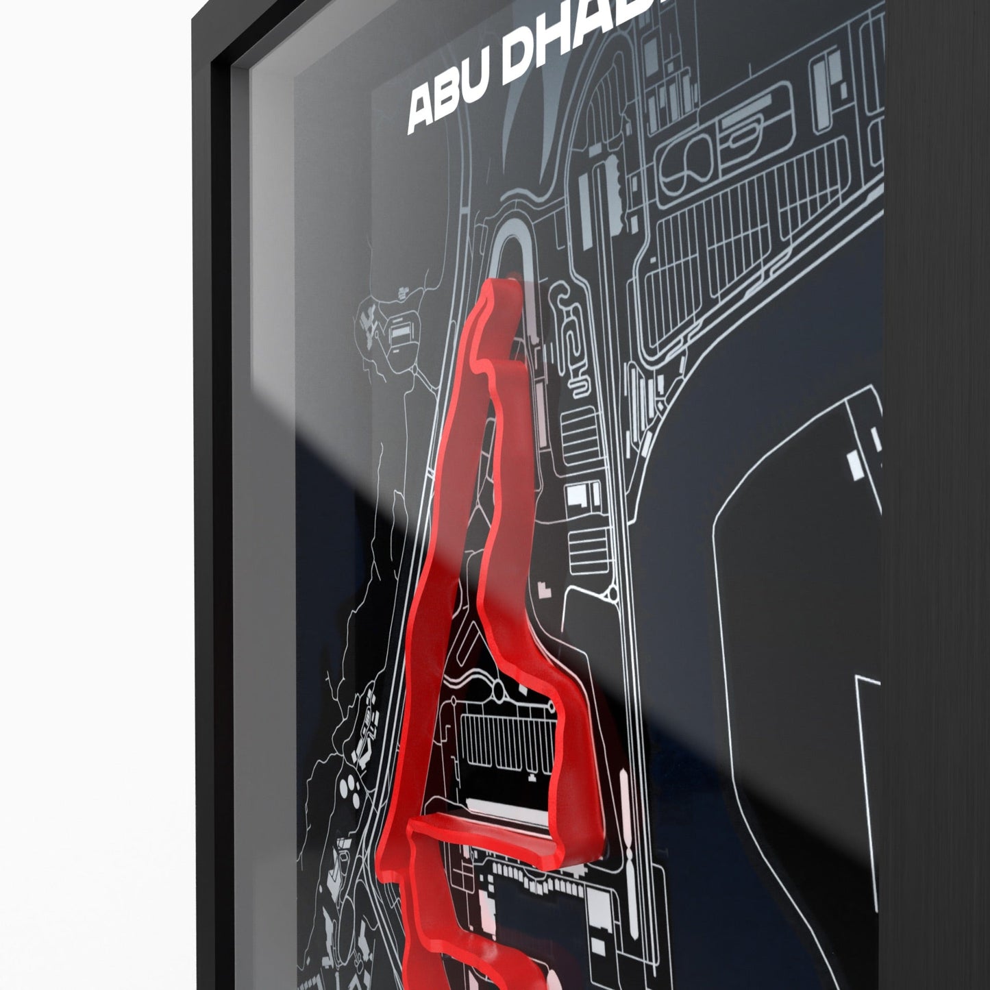 Marina Bay Street Circuit 3D-Poster gerahmt