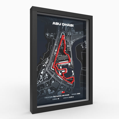 Marina Bay Street Circuit 3D-Poster gerahmt
