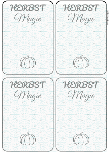 Herbstliche Tütenklappen – 3er Set PDF zum Download | DIY Verpackung für kleine Geschenke & Märkte - Zauberwerk