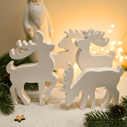 Rentiere aus Keraflot – natürliche Weihnachtsdeko in skandinavischem Stil - Zauberwerk