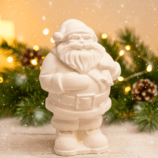 Weihnachtsmann Figur aus Keraflott – Handgefertigte Weihnachtsdeko aus Haiger - Zauberwerk
