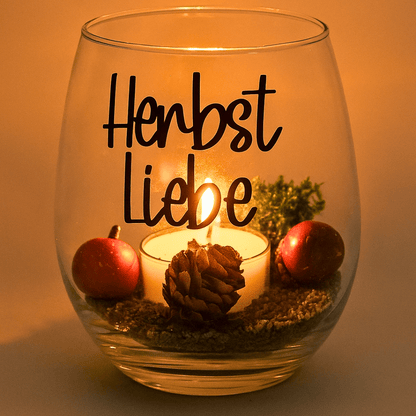 Herbstliche Windlichter mit Spruch – verschiedene Varianten - Zauberwerk