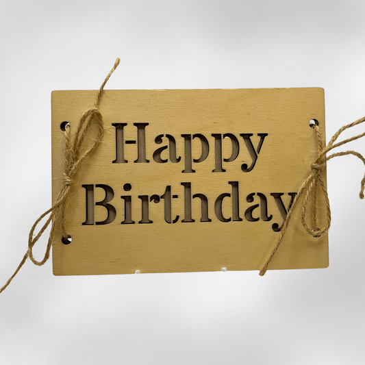 Happy Birthday Geldgeschenk Holz – Kreative Verpackung für Geldscheine - Zauberwerk