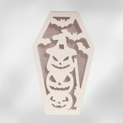 Keraflott Halloween Deko mit LED – Kürbis, Sarg & Gespenster Lichtobjekt - Zauberwerk