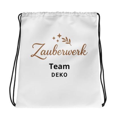 Kordelzug - Beutel „Zauberwerk Team Deko“ – leichter Turnbeutel - Zauberwerk