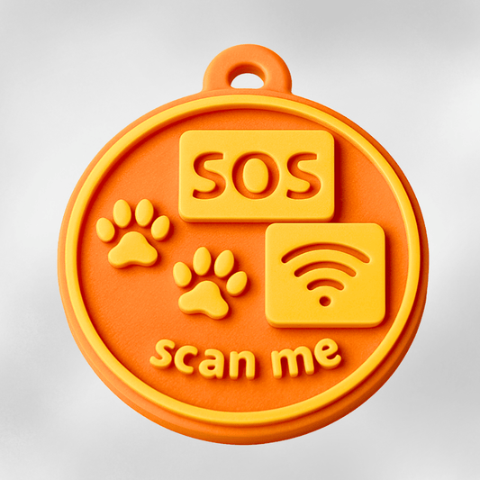 SOS Hundemarke mit NFC Chip – Sicherheit für deinen Vierbeiner - Zauberwerk