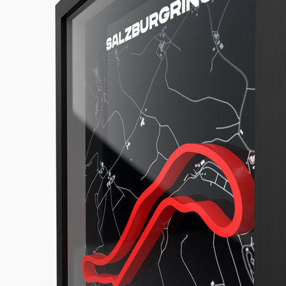 Salzburgring 3D-Poster gerahmt