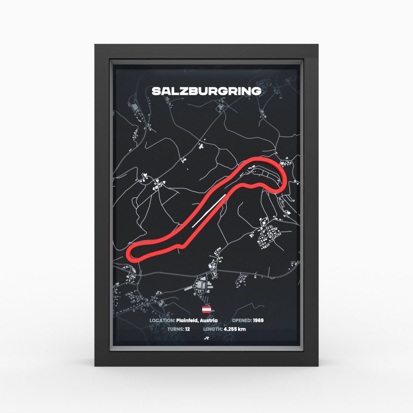 Salzburgring 3D-Poster gerahmt