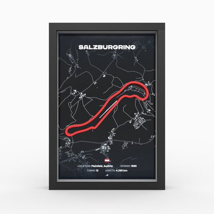 Salzburgring 3D-Poster gerahmt