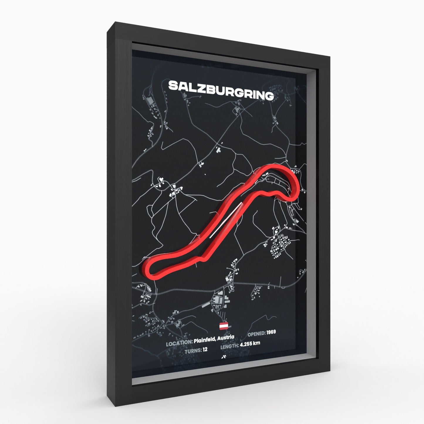 Salzburgring 3D-Poster gerahmt