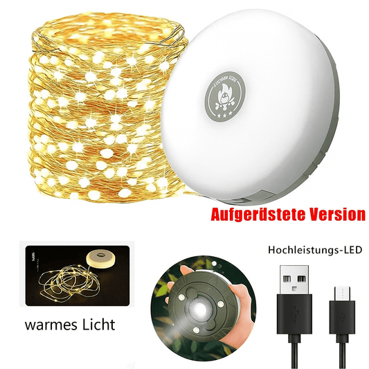 Solar LED - Lichterkette Outdoor – stimmungsvolle Beleuchtung für Garten & Camping - Zauberwerk
