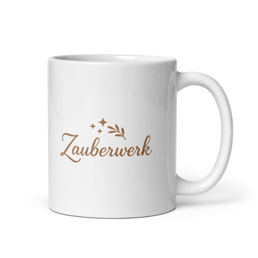Zauberwerk Tasse – Keramikbecher mit Logo - Zauberwerk